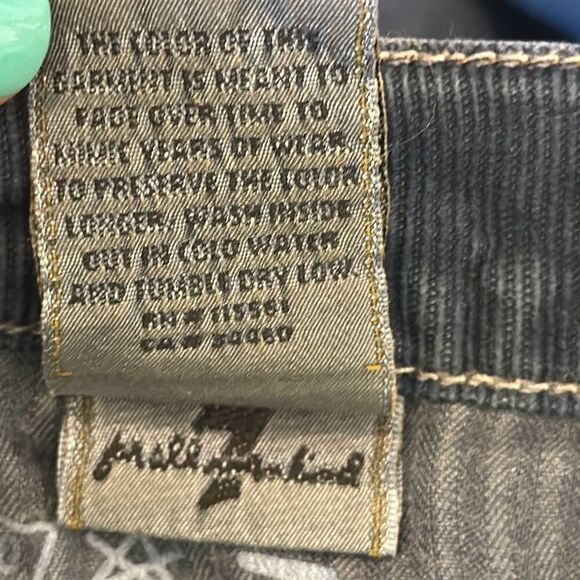 7 for All Mankind Women’s Blue Corduroy Bootcut Jeans size 27 Made in USA - Picture 10 of 10